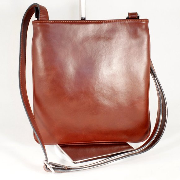 Stauer Florentine Leather Brooklyn Bag | Trendy & Chic | Excellent Condition - Picture 4 of 10